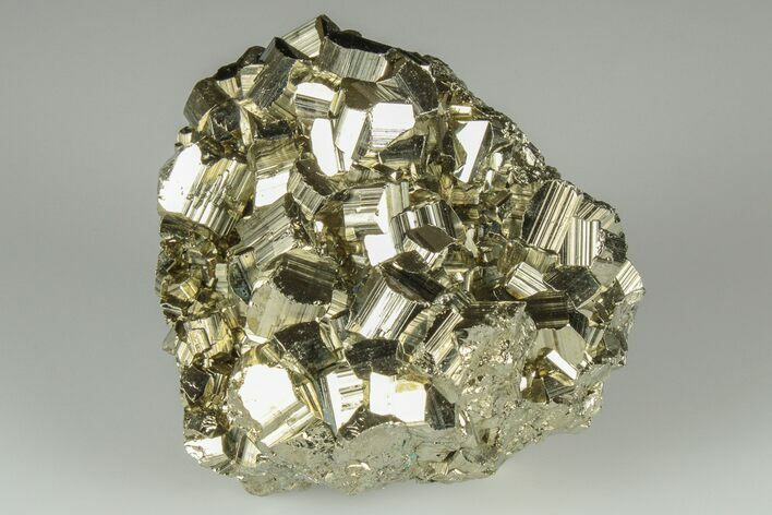 Shimmering Pyrite Crystal Cluster - Peru #190945